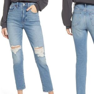 Madewell The Perfect High Waist Ripped Jeans
